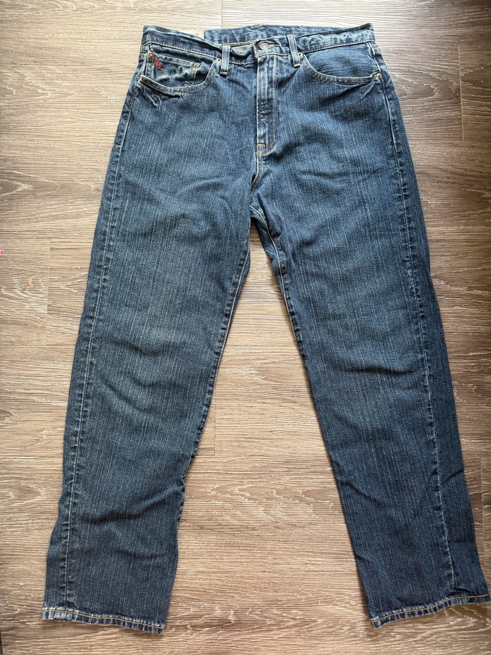 Ralph Lauren Men's Relaxed Straight-Leg Jeans - Indigo Blue
